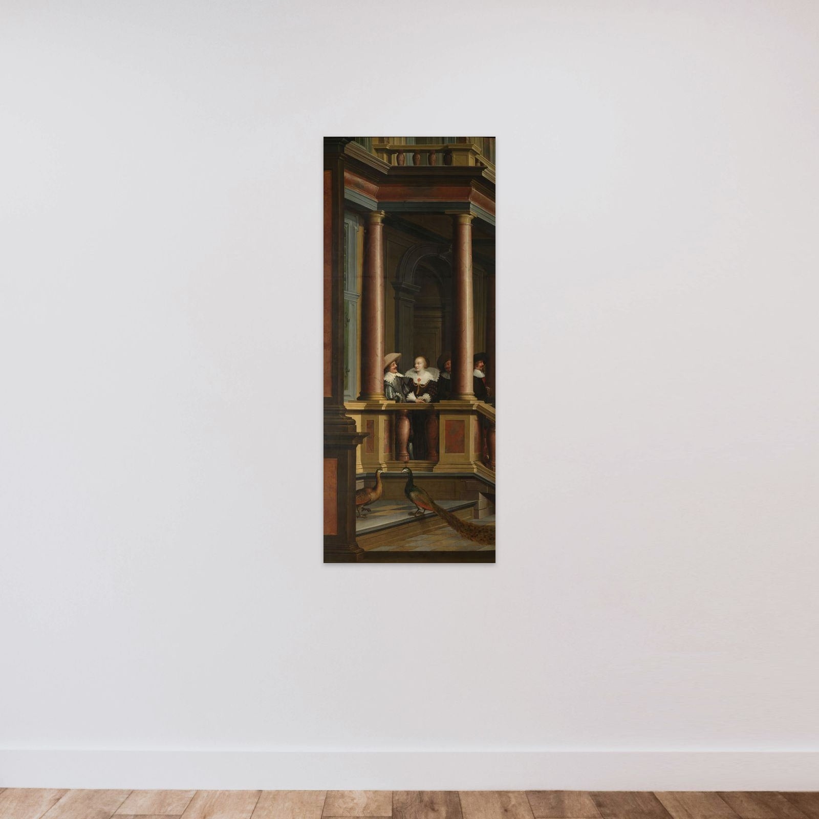 A Seven-Part Decorative Sequence: An Outdoor Stairway unframed — shown to scale