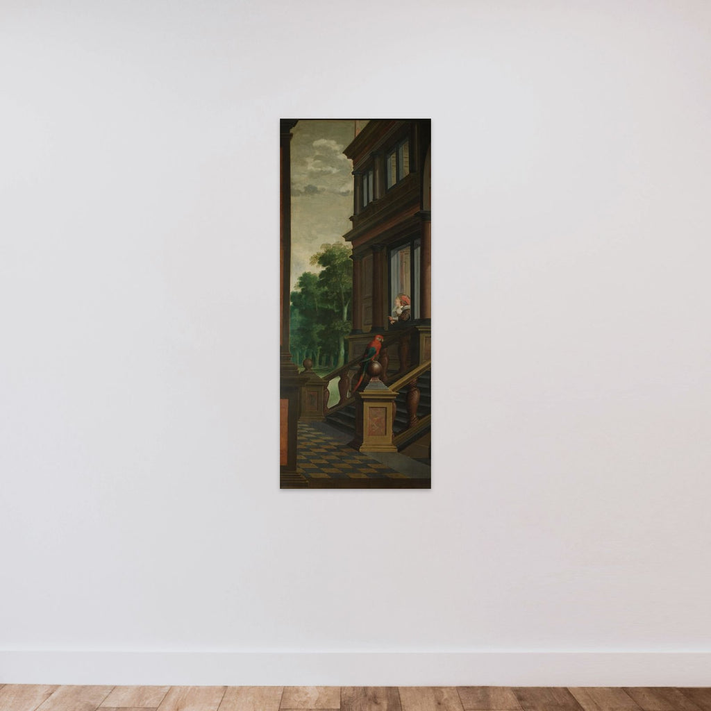 A Seven-Part Decorative Sequence: An Outdoor Stairway unframed — shown to scale