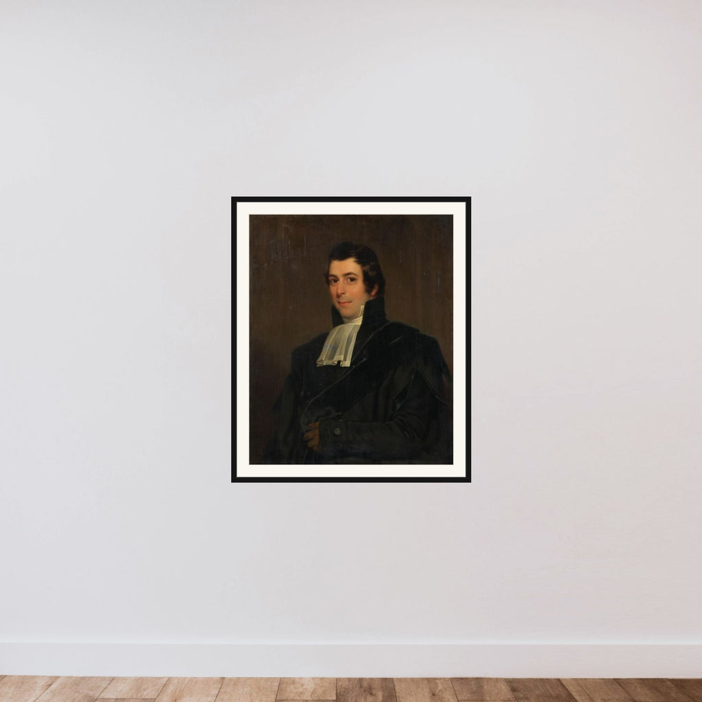 Gijsbertus Johannes Rooyens (1785-1846), Professor of Theology and Church History at the University of Amsterdam framed — shown to scale