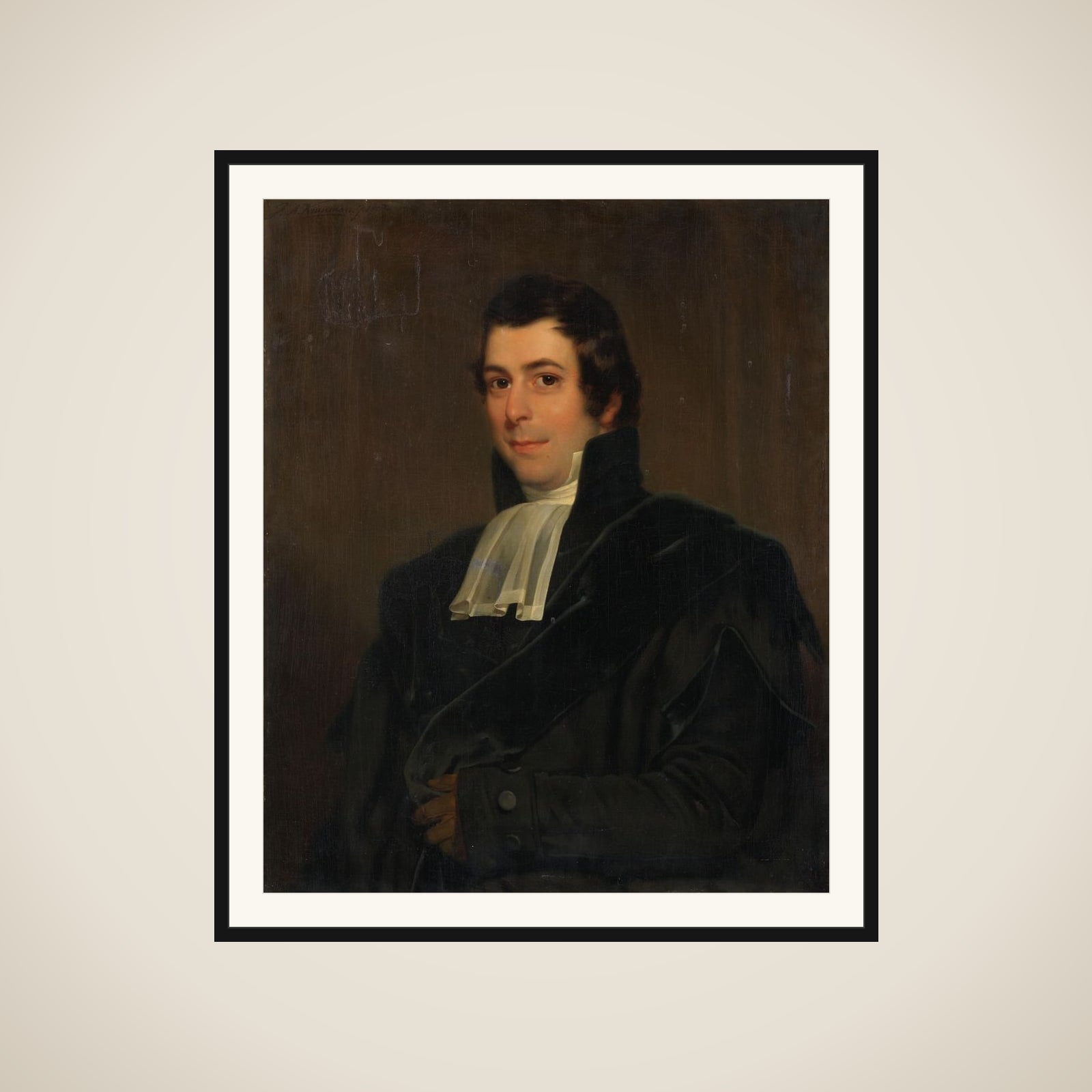Gijsbertus Johannes Rooyens (1785-1846), Professor of Theology and Church History at the University of Amsterdam framed