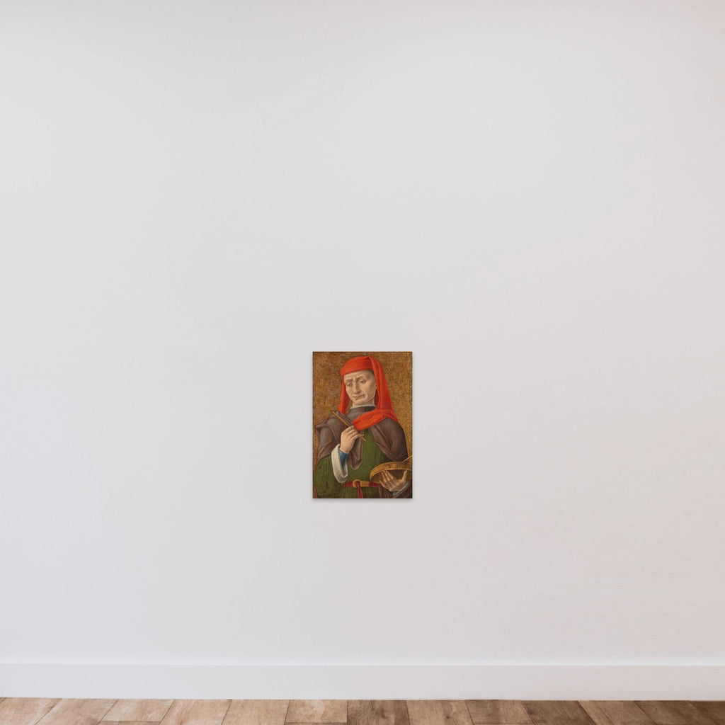 Saint Damian (or Cosmas) unframed — shown to scale