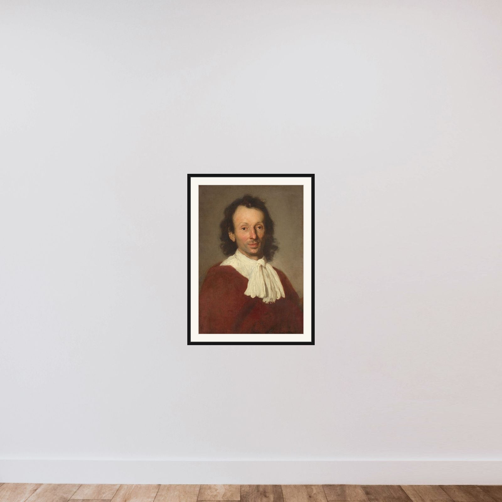Portrait of a Man framed — shown to scale