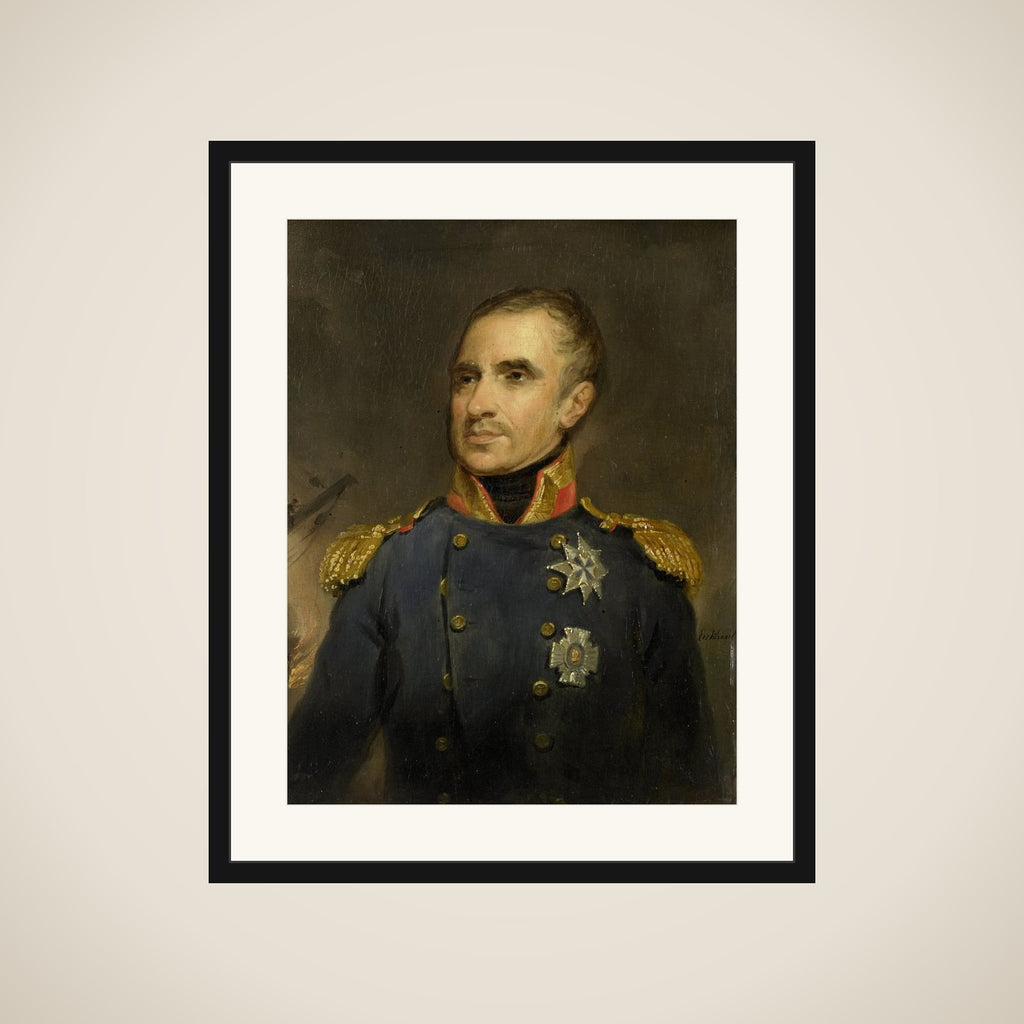 Jonkheer Theodorus Frederik van Capellen (1762-1824), Vice Admiral and Commanding Officer of the Dutch Squadron off Algiers, 1816 framed