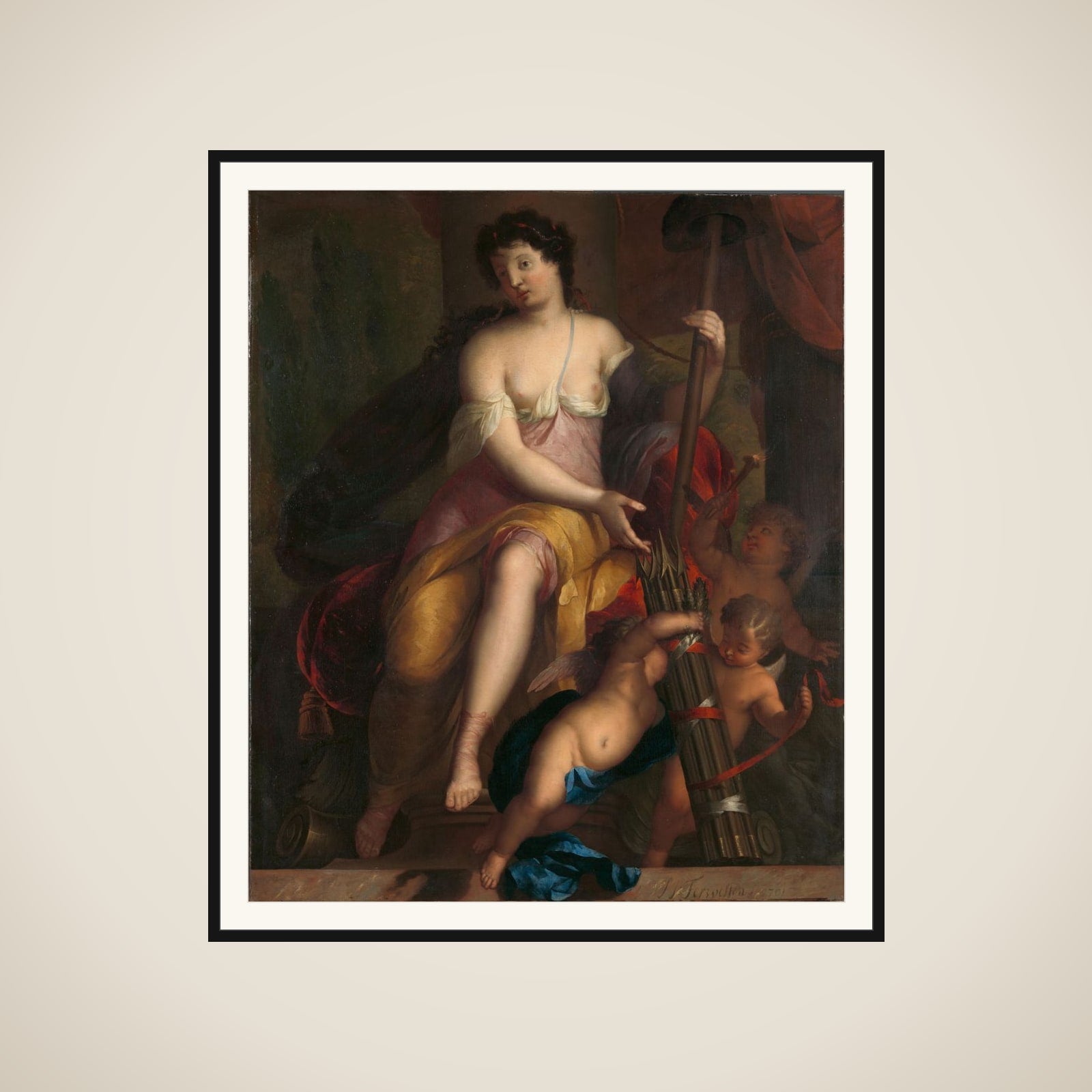 Allegorie op de vrijheid framed