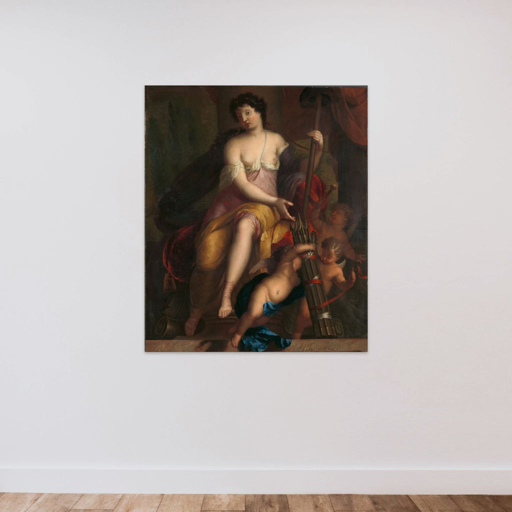 Allegorie op de vrijheid unframed — shown to scale