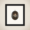 Portrait of een man framed