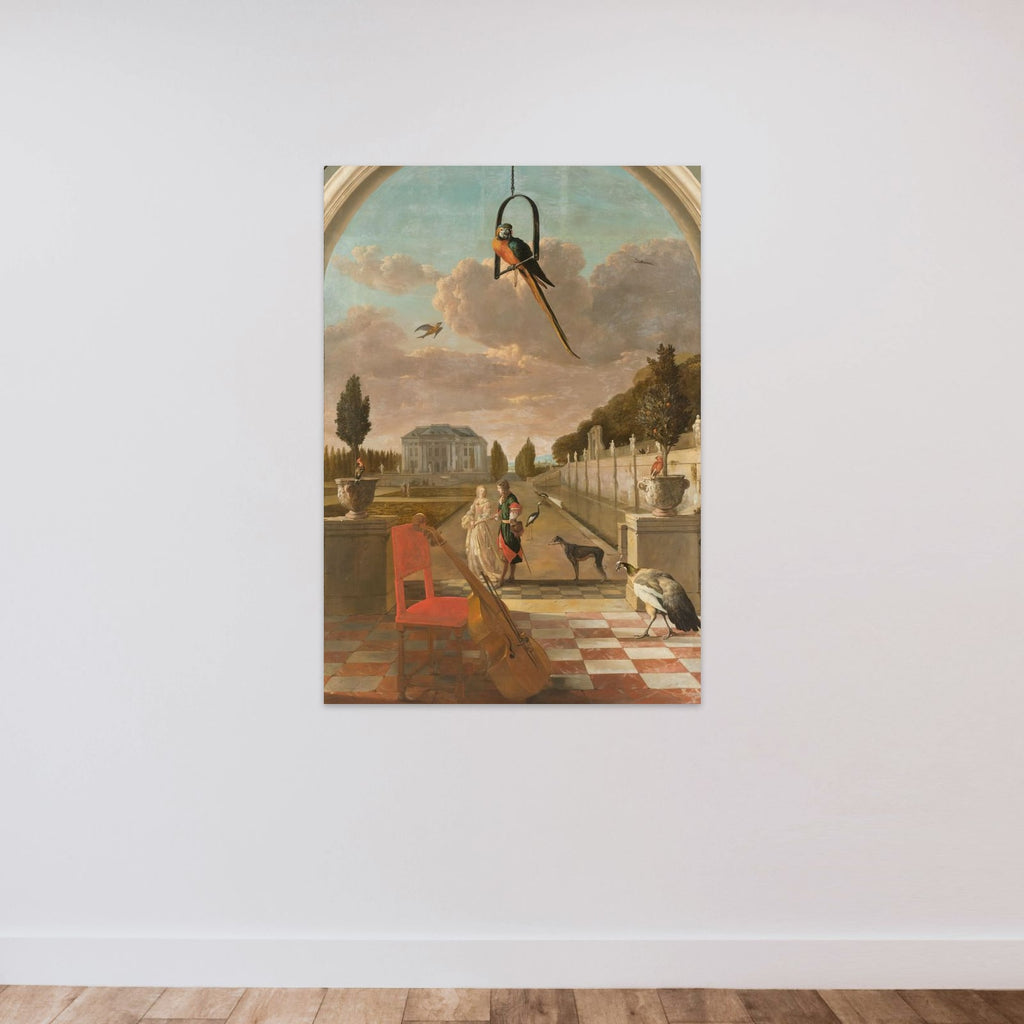 Park with Country House unframed — shown to scale