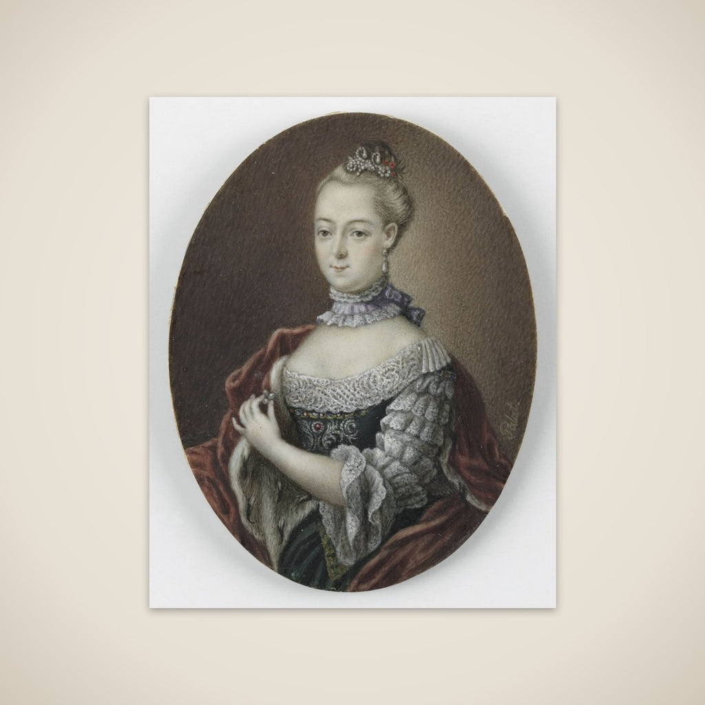 Frederica Carolina van Brandenburg (1735-91). Dochter van hertog Franz Josias van Saksen Coburg Saalfeld unframed print