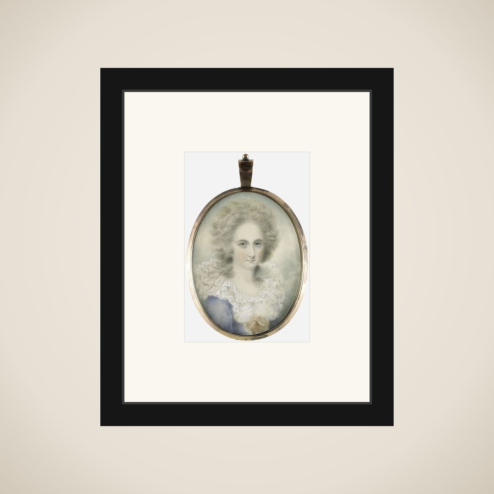 Portrait of een vrouw framed