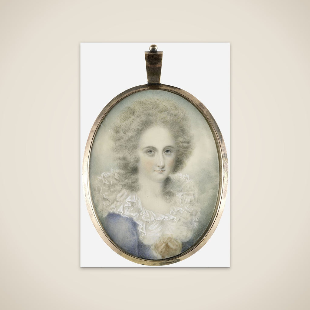 Portrait of een vrouw unframed print
