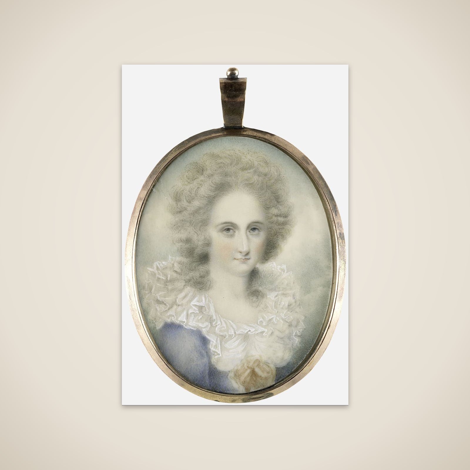 Portrait of een vrouw unframed print