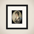 Portrait of een vrouw framed