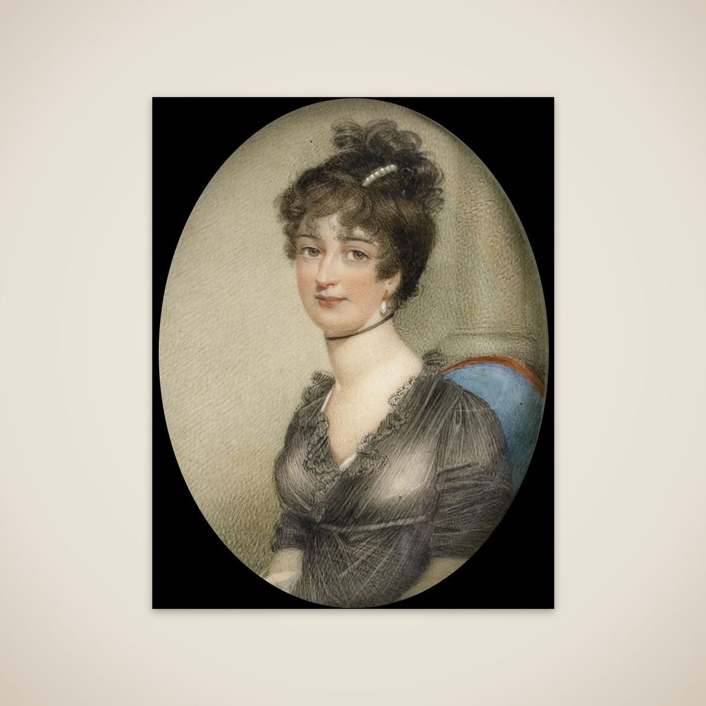 Portrait of een vrouw unframed print