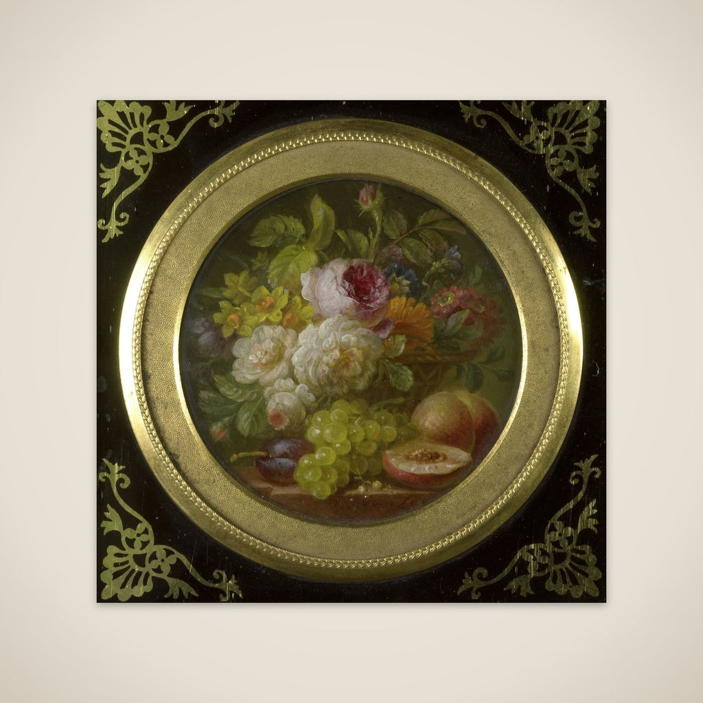 Still Life with Flowers and Fruits unframed print