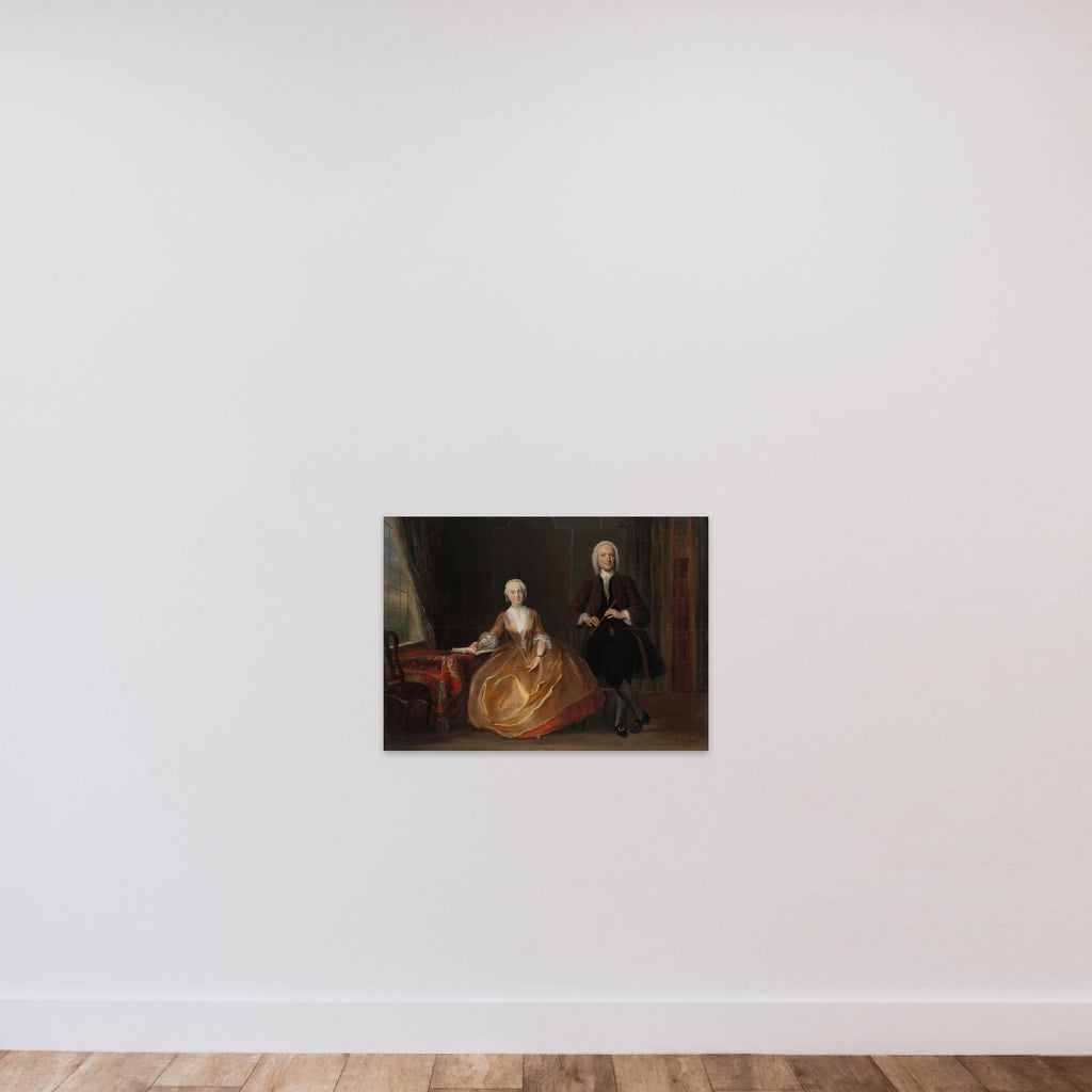 A Couple Making Music unframed — shown to scale