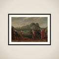 Allegory of the Victory of the Dutch over the Spanish Fleet at Gibraltar, 25 April 1607 framed