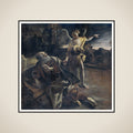 The Prophet Elijah Awakened in the Desert by an Angel framed