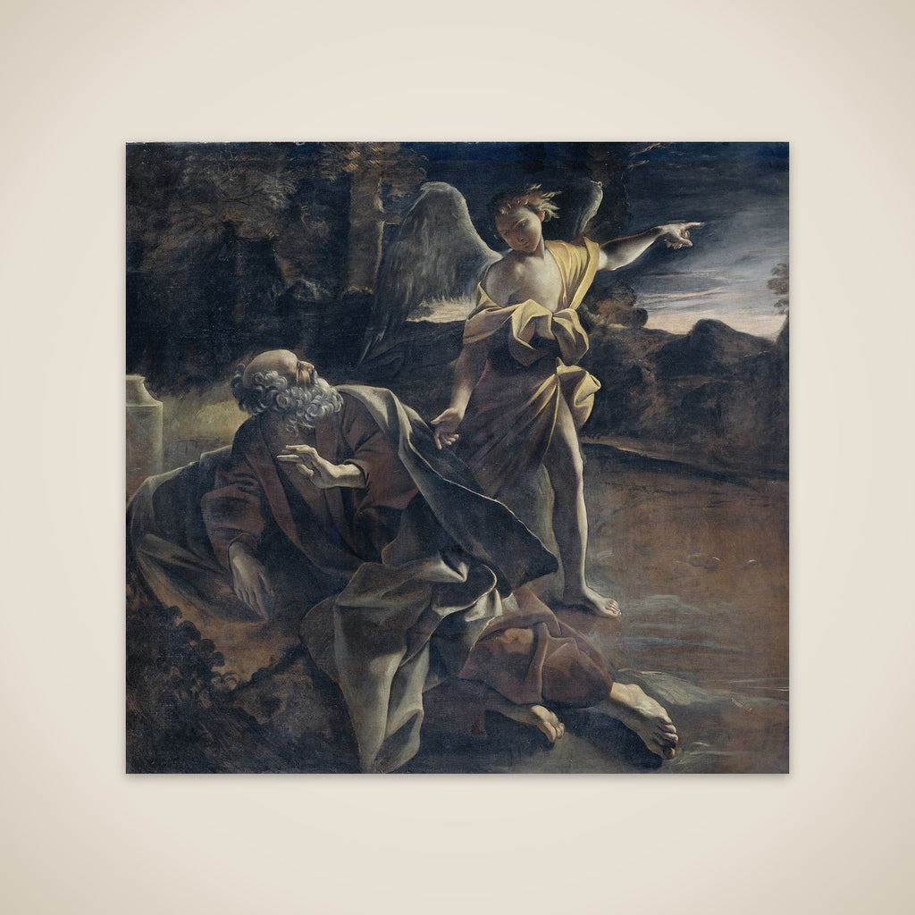 The Prophet Elijah Awakened in the Desert by an Angel unframed print