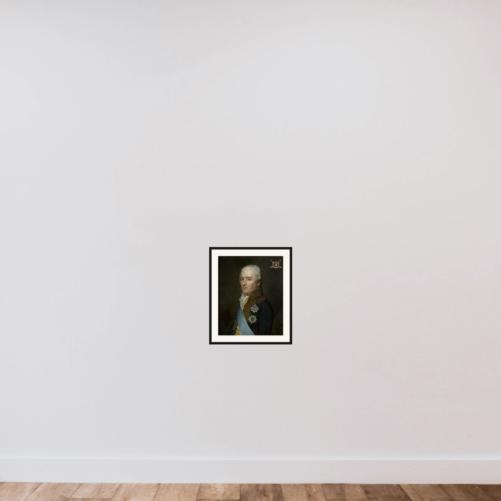 Adriaen Pieter Twent (1745-1816), Count of Rosenburg, Minister of Inland Waters, Minister of the Interior and Chamberlain to King Louis Napoleon framed — shown to scale