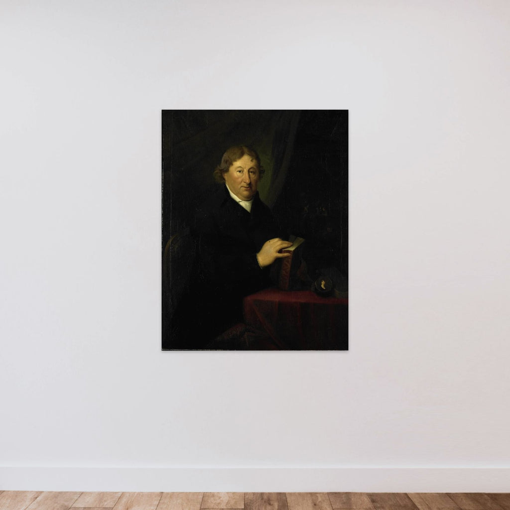 Portrait of Gerrit van der Pot, Lord of Groeneveld, Art Collector in Rotterdam unframed — shown to scale