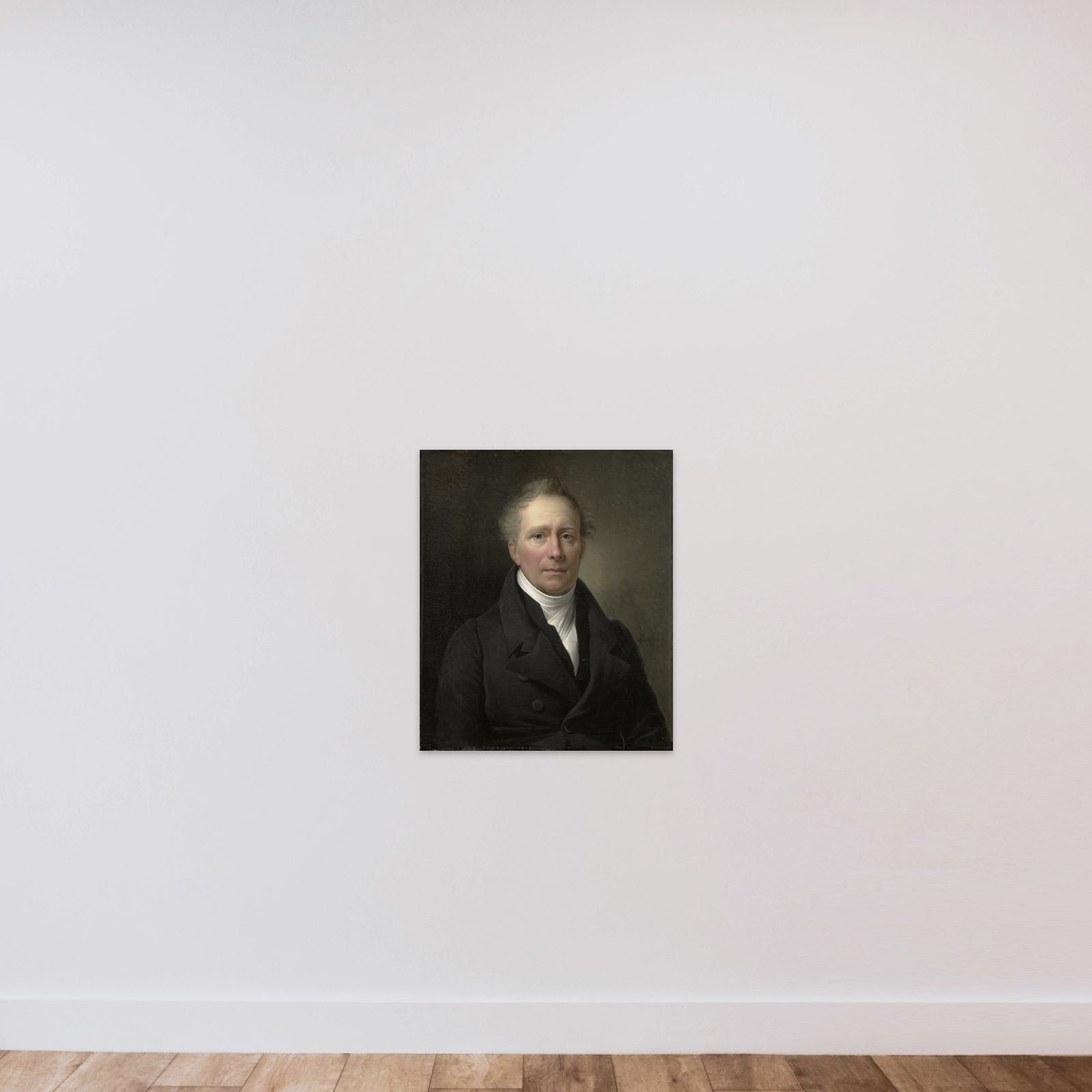Daniel Francis Schas (1772-1848), Member of the Council for Commerce and the Colonies from 1814 to 1820 unframed — shown to scale