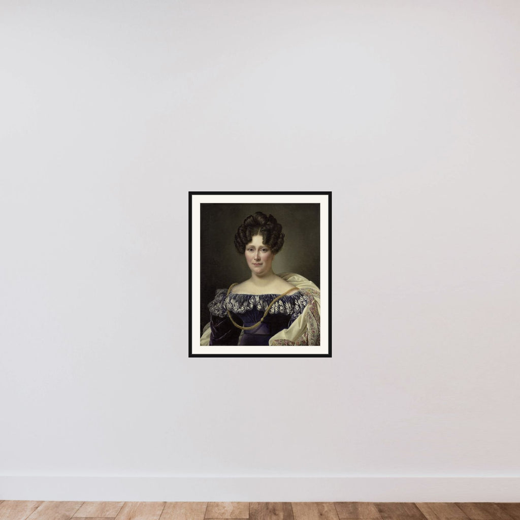 Johanna Henriette Engelen (1789-1878), second Wife of Daniel Francis Schas framed — shown to scale