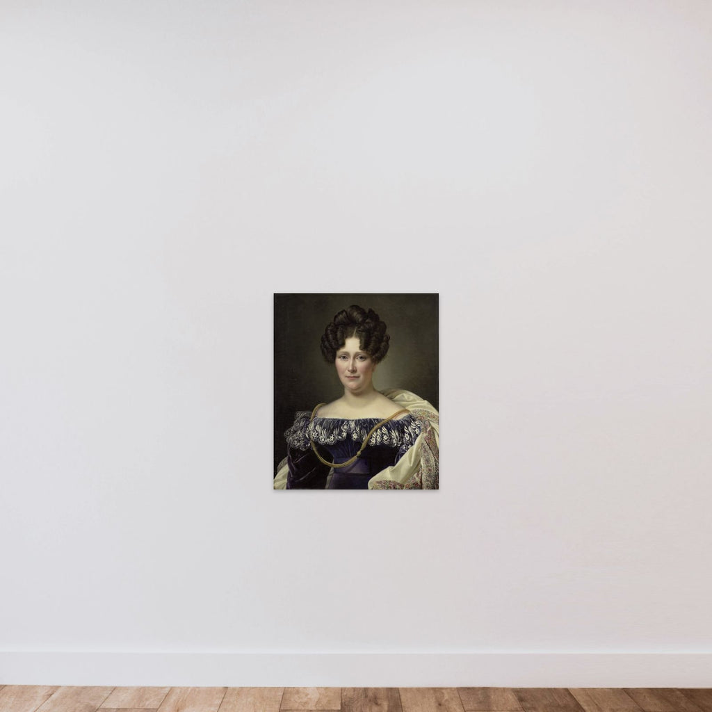 Johanna Henriette Engelen (1789-1878), second Wife of Daniel Francis Schas unframed — shown to scale