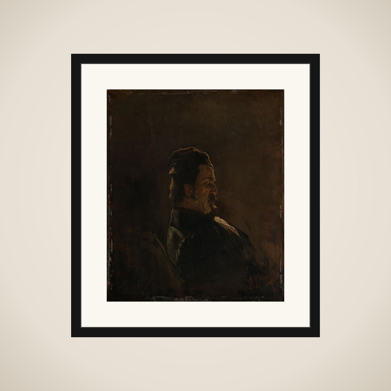 Portrait of Pieter Frederik van Os, Painter framed