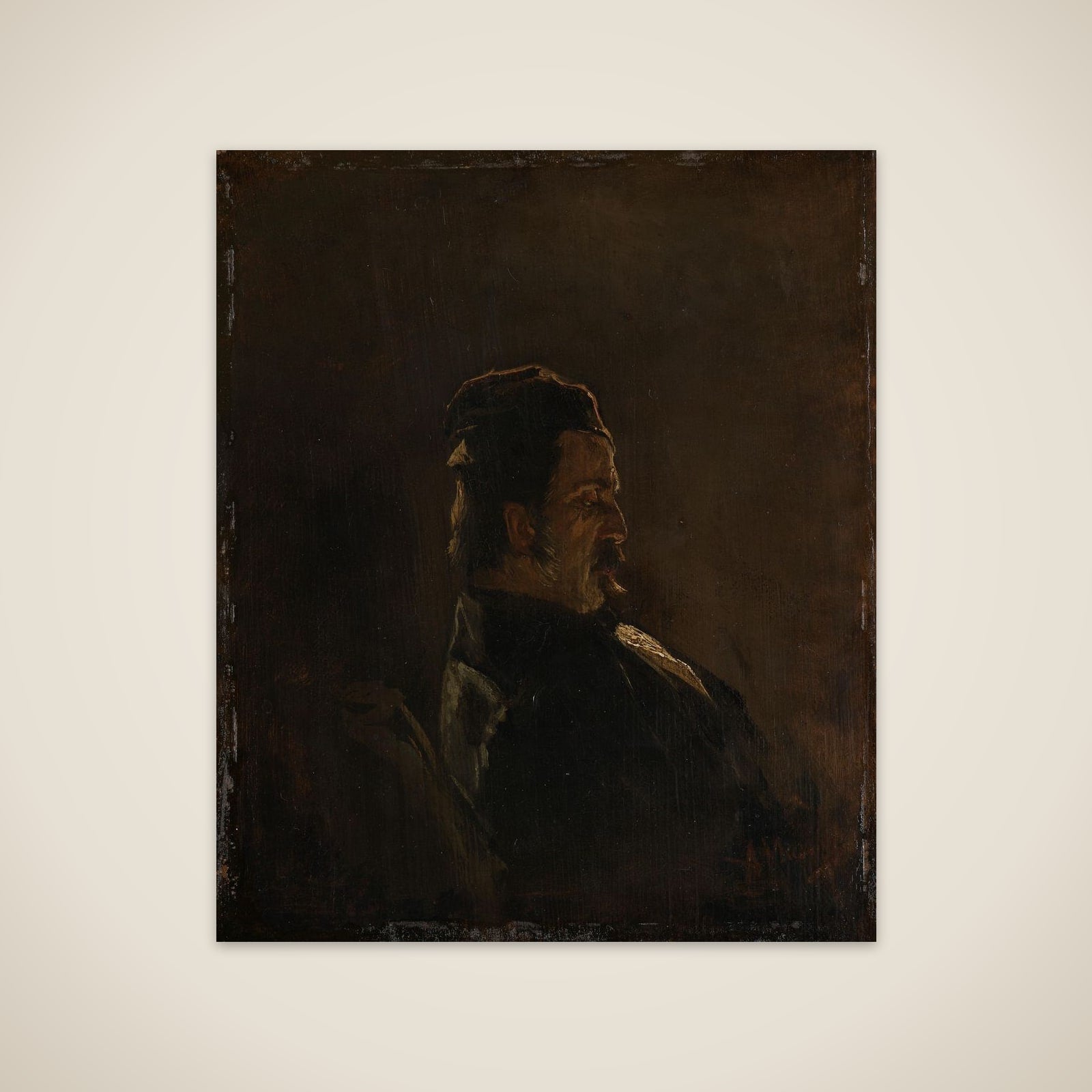 Portrait of Pieter Frederik van Os, Painter unframed print