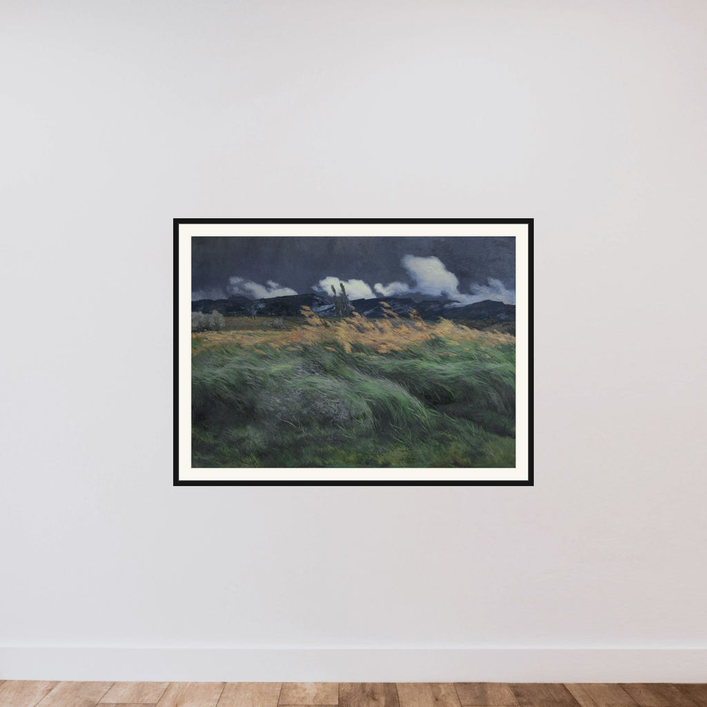 Landscape framed — shown to scale