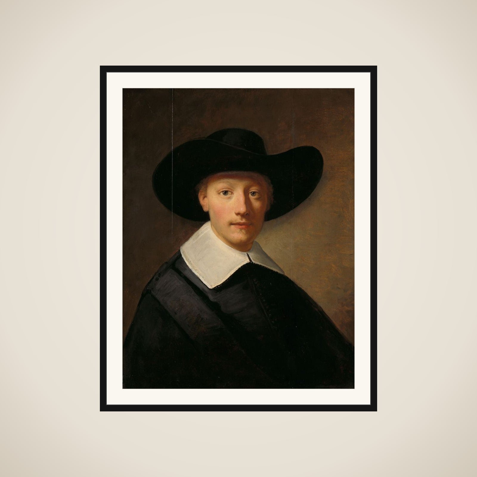 Portrait of a Man, possibly Gozen Centen (1611/12-1677) framed