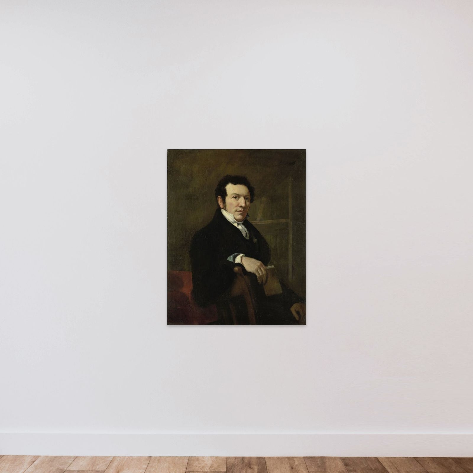 Portrait of Anthonie van der Hout unframed — shown to scale