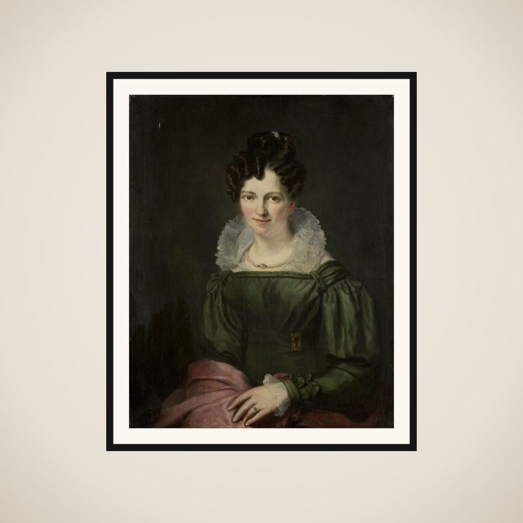 Portrait of Maria Christina Nijssen, Wife of Anthonie van der Hout framed