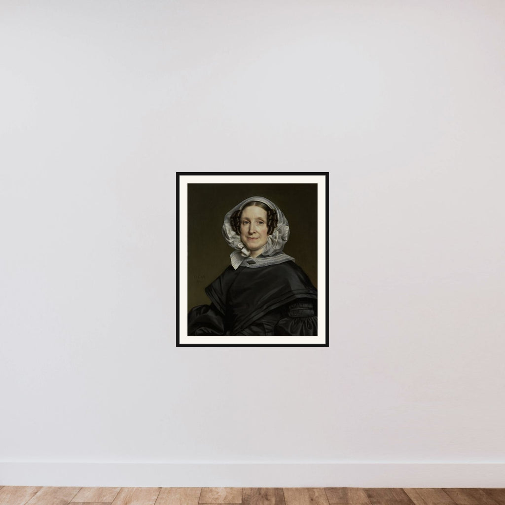 Aryna van der Pot (1786-1850). Wife of N. J. A. C. Hoffmann framed — shown to scale
