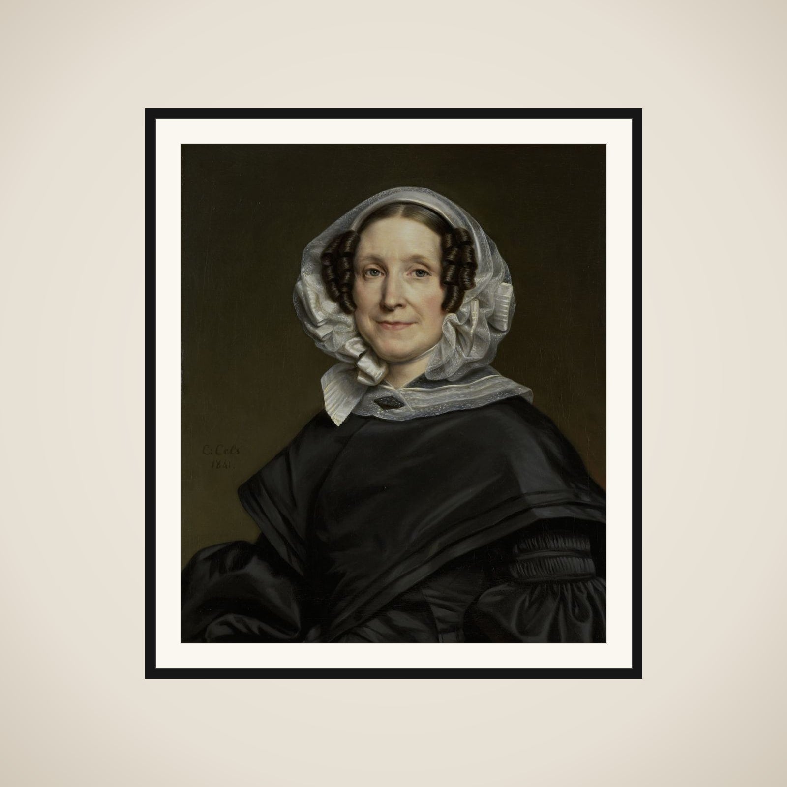 Aryna van der Pot (1786-1850). Wife of N. J. A. C. Hoffmann framed