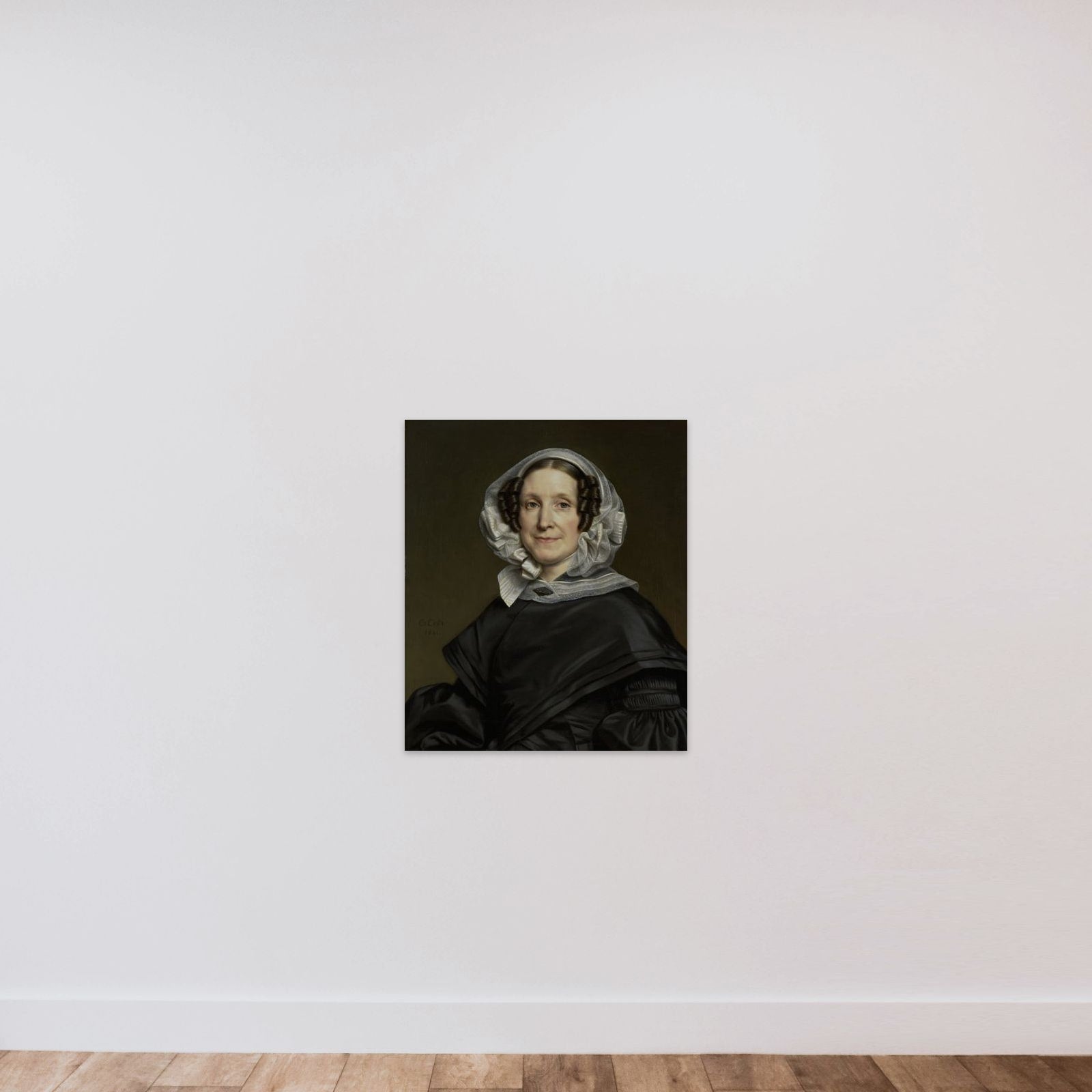 Aryna van der Pot (1786-1850). Wife of N. J. A. C. Hoffmann unframed — shown to scale