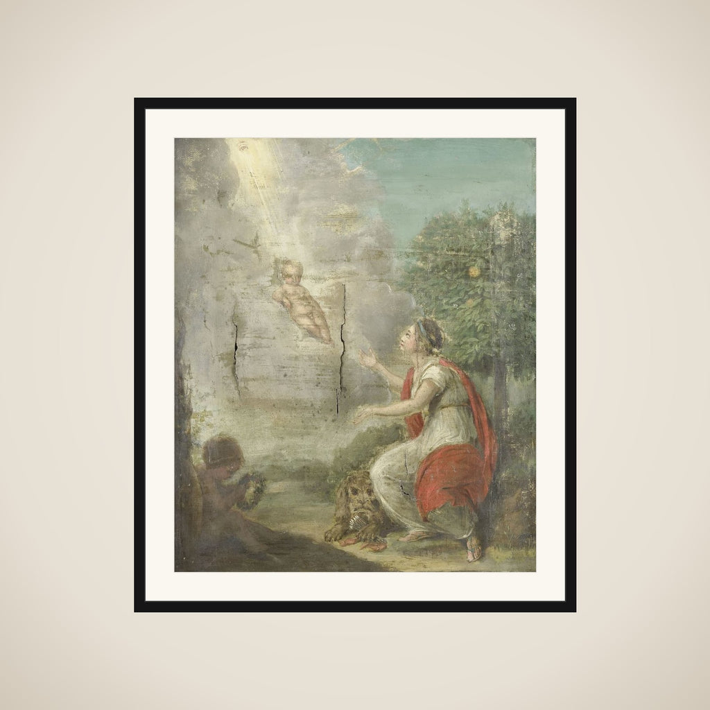 Allegorical Representation of the Birth of William Frederick, Prince of Orange-Nassau, later King William I framed