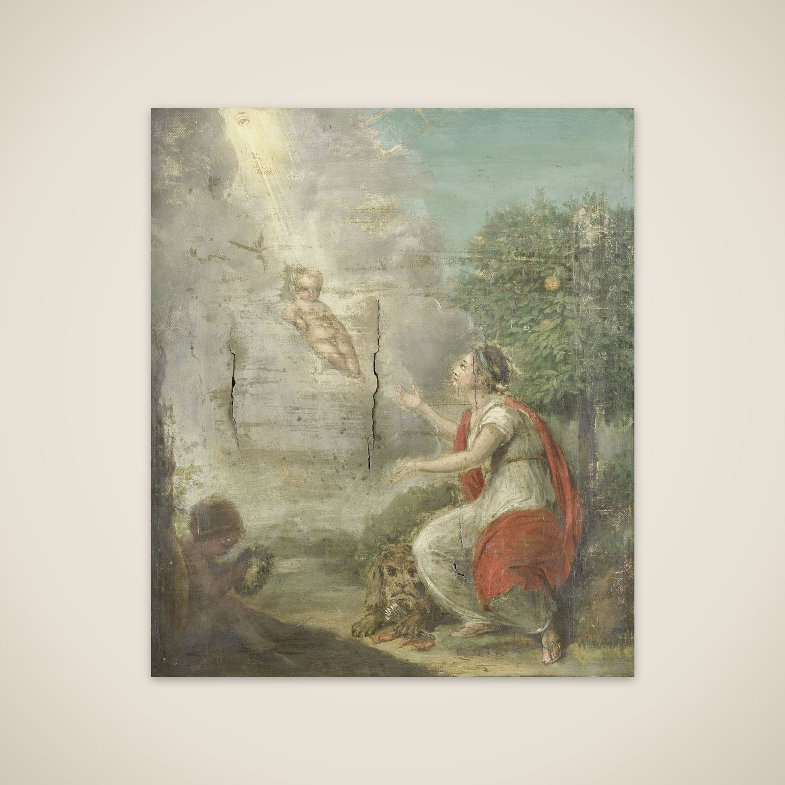 Allegorical Representation of the Birth of William Frederick, Prince of Orange-Nassau, later King William I unframed print