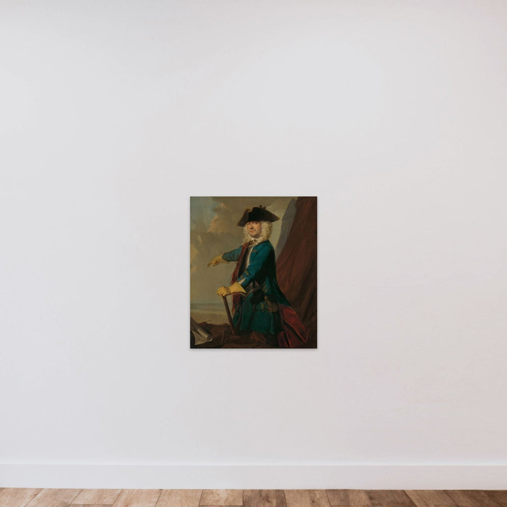 Gerrit Sichterman (1688-1730). Quartermaster-General of the Cavalry, Colonel of the Oranje-Groningen Infantry Regiment, Commandant of Grave unframed — shown to scale