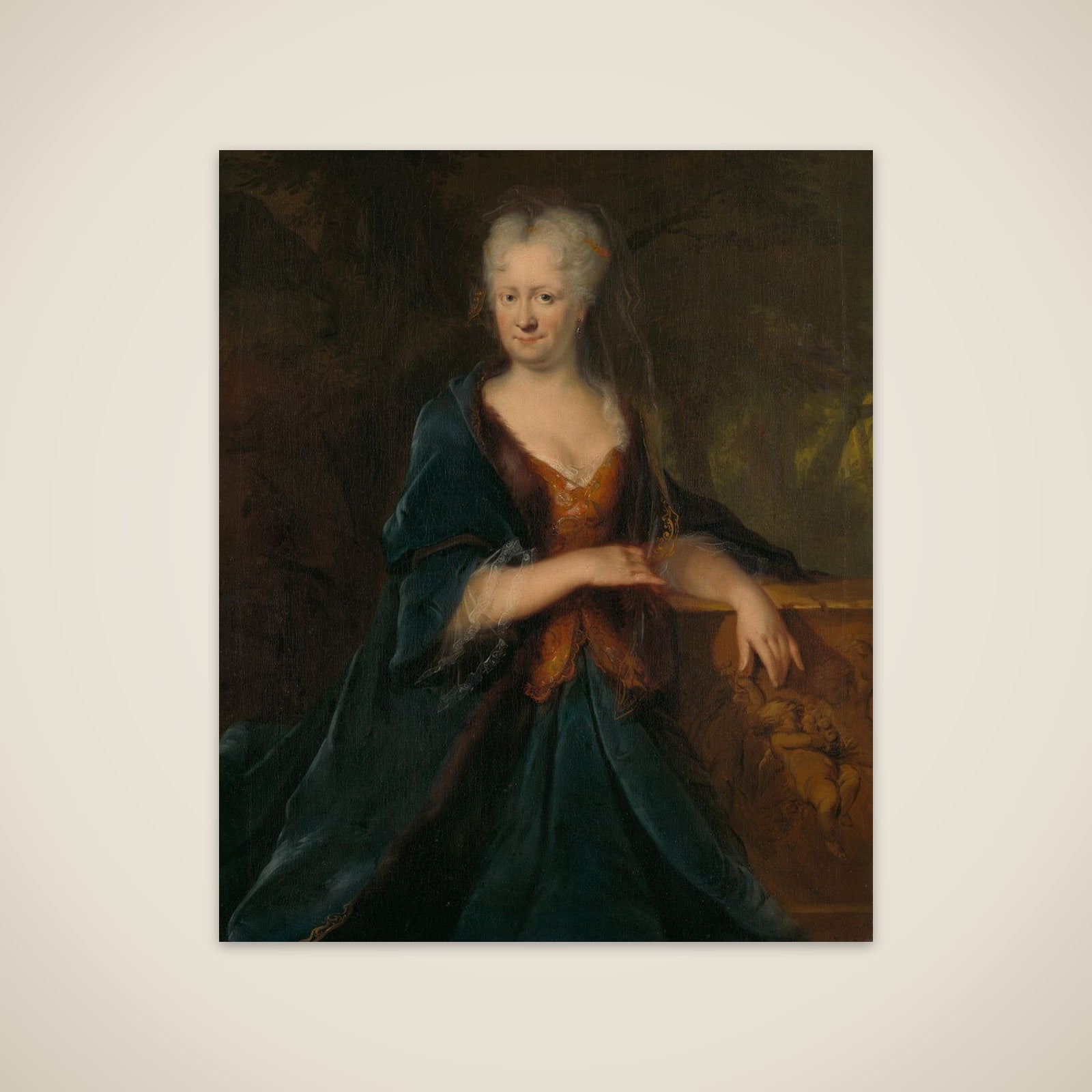 Portrait of Louise Christina Trip, wife of Gerrit Sichterman unframed print