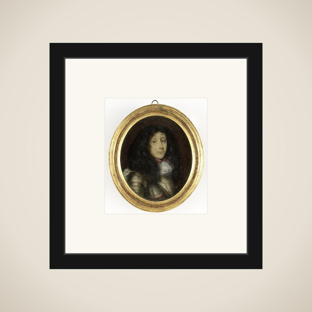 Portrait of een man framed