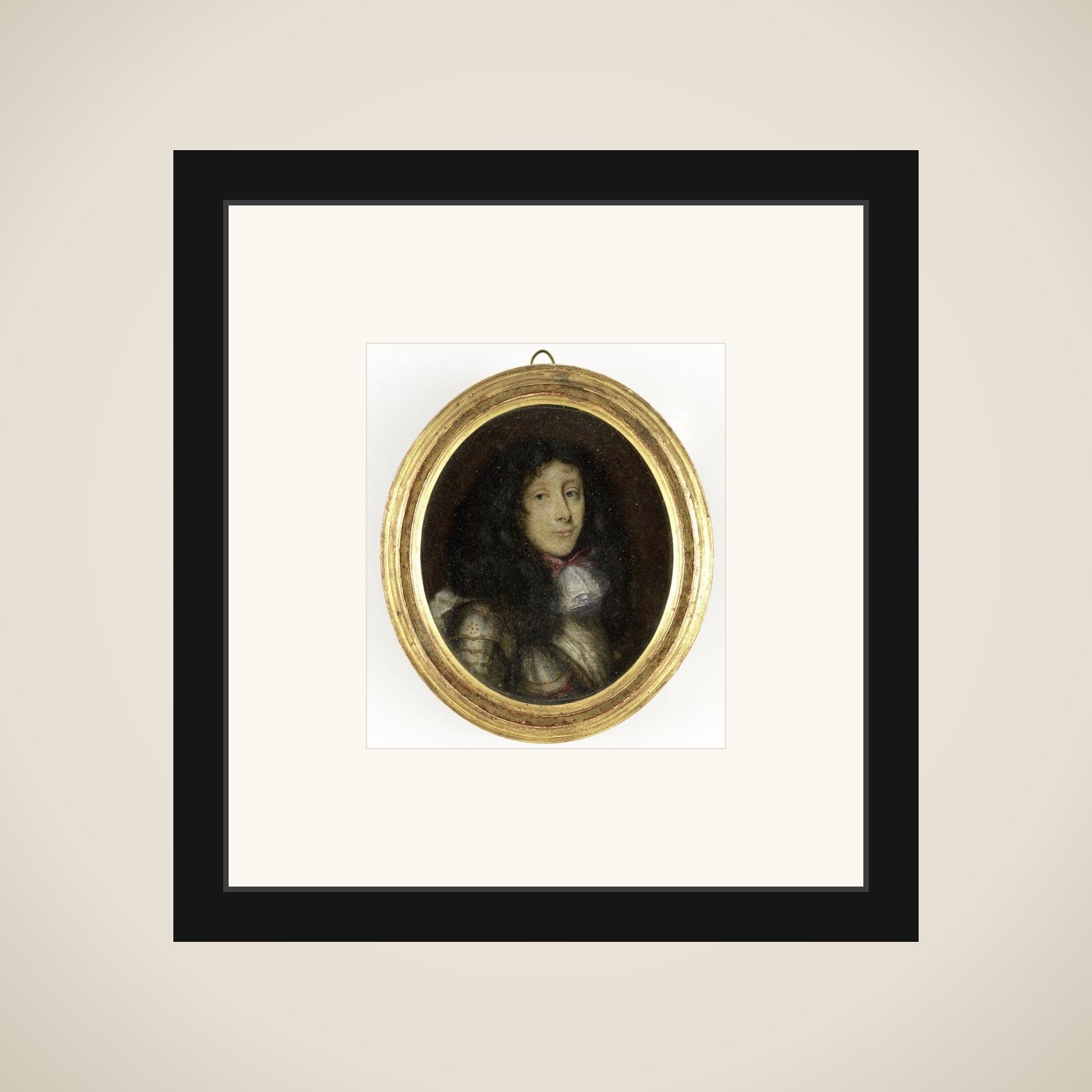 Portrait of een man framed