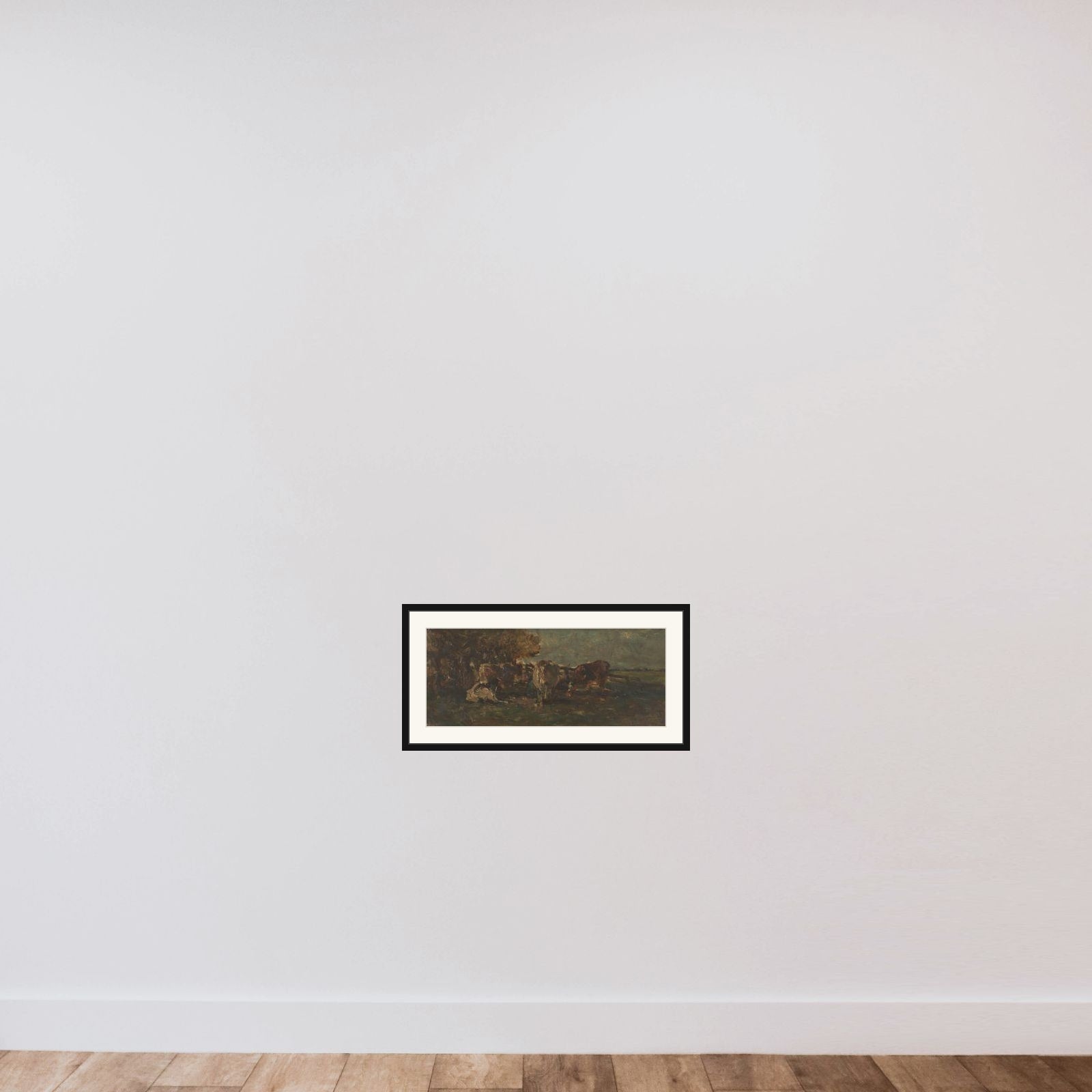 De melkbocht framed — shown to scale