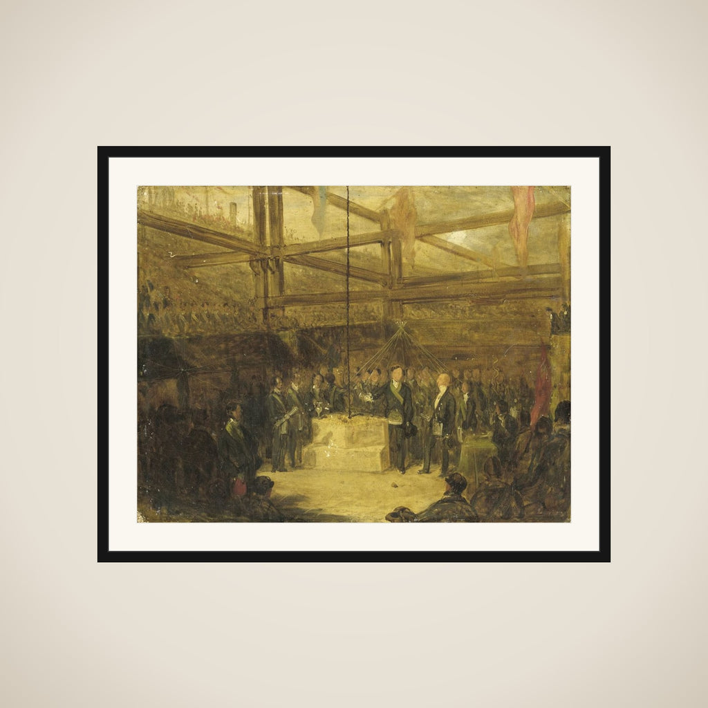 Plechtigheid van Schotse vrijmetselaars framed