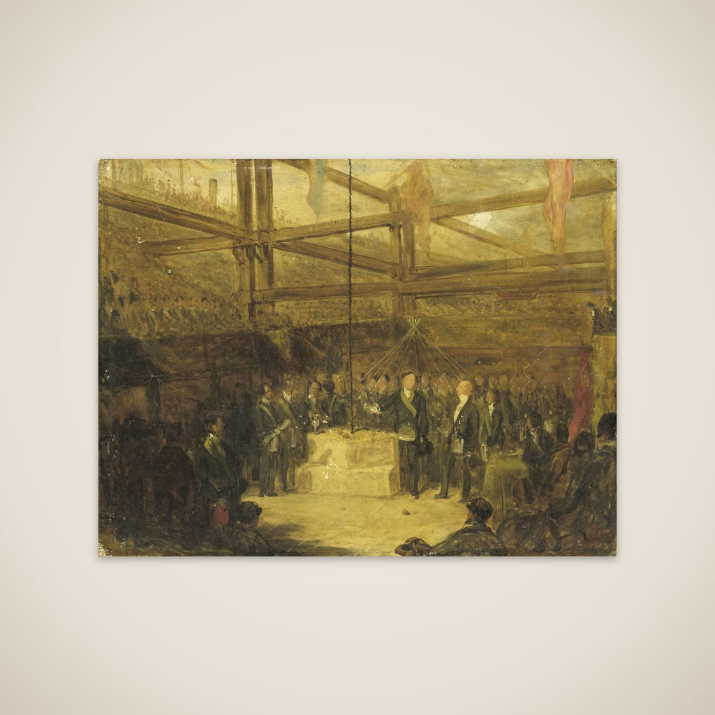Plechtigheid van Schotse vrijmetselaars unframed print