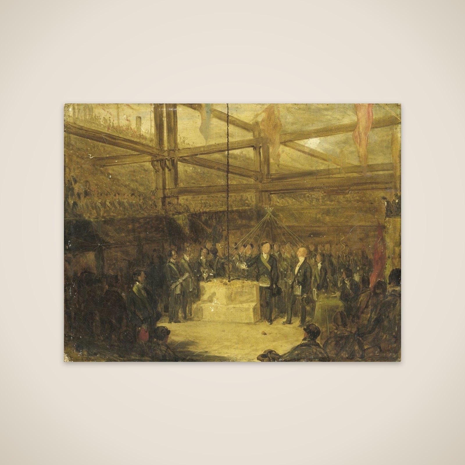 Plechtigheid van Schotse vrijmetselaars unframed print