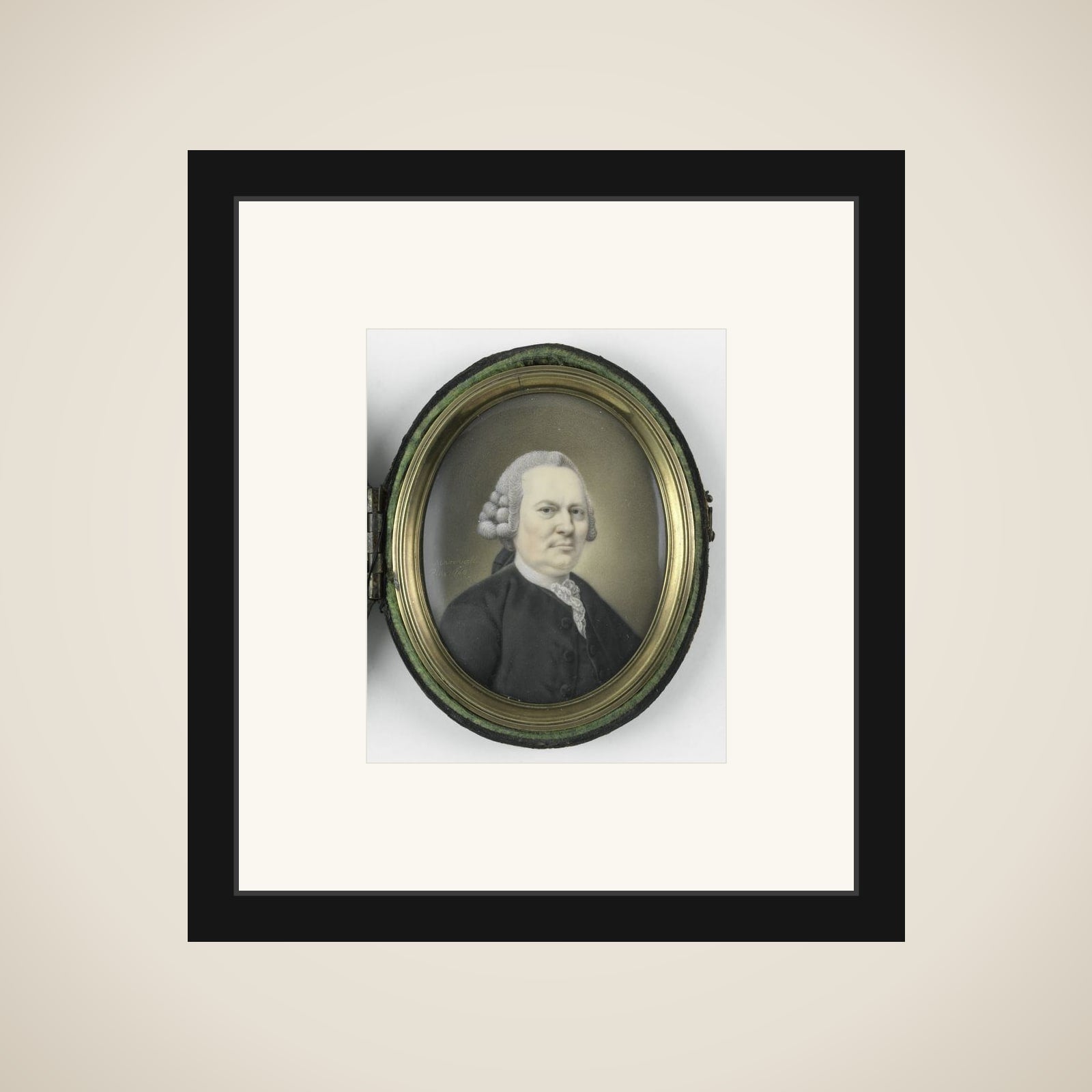 Portrait of een man, misschien een lid van de family Collot d'Escury of Van Rappard framed
