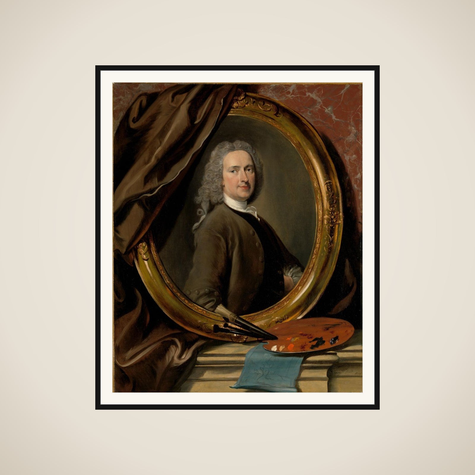 Self-Portrait framed