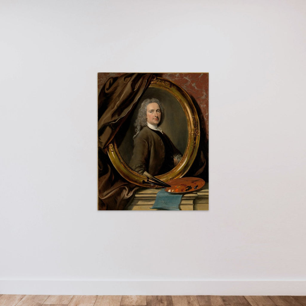 Self-Portrait unframed — shown to scale