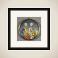 Willem Frederik (1772-1843), prins van Oranje-Nassau, met zijn jongere broer Willem George Frederik (1774-99) framed